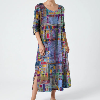 Vivari - Relaxed Printed Ladies Midi Dress