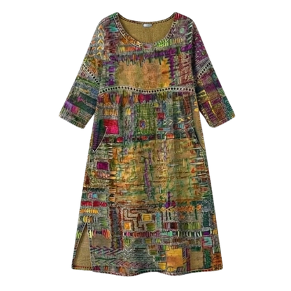 Vivari - Relaxed Printed Ladies Midi Dress
