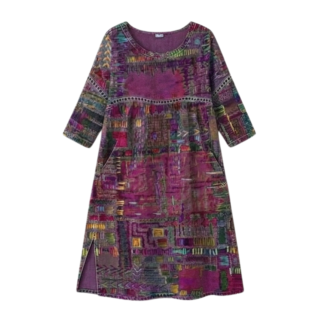 Vivari - Relaxed Printed Ladies Midi Dress