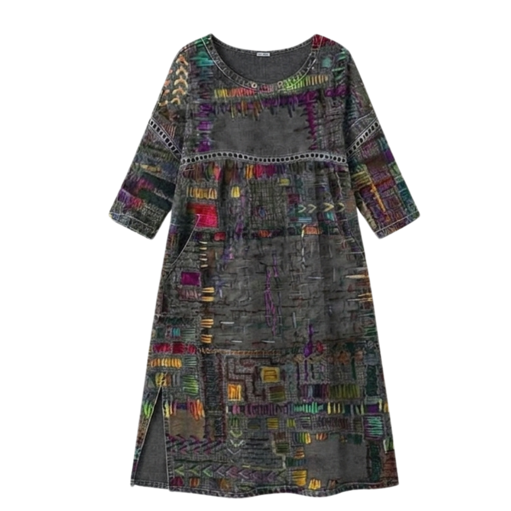 Vivari - Relaxed Printed Ladies Midi Dress