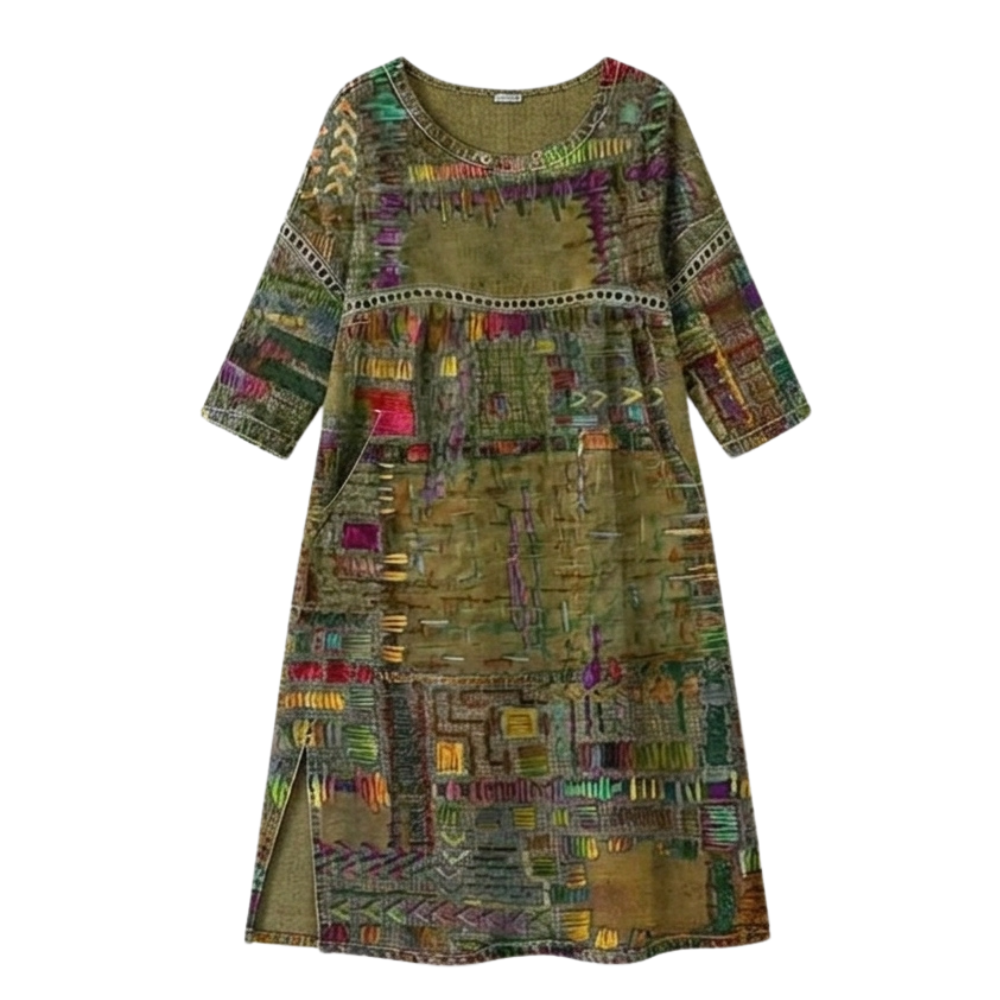 Vivari - Relaxed Printed Ladies Midi Dress