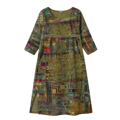 Vivari - Relaxed Printed Ladies Midi Dress