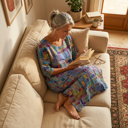 Vivari - Relaxed Printed Ladies Midi Dress