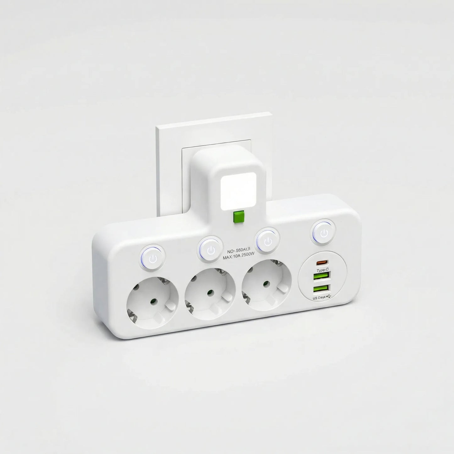 Voltriqia - Compact Multi Outlet Power Strip