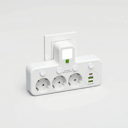 Voltriqia - Compact Multi Outlet Power Strip