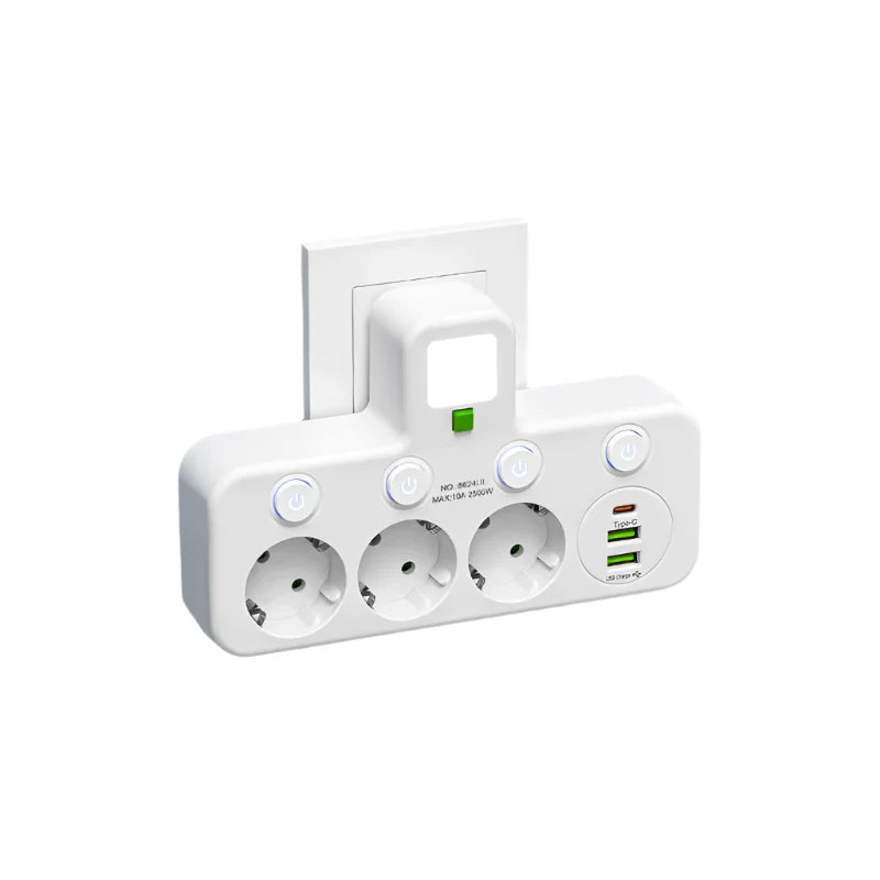Voltriqia - Compact Multi Outlet Power Strip