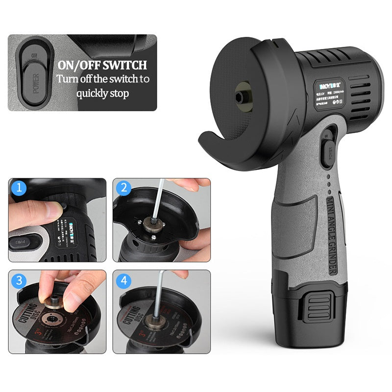 Vortigrip - Cordless Mini Angle Grinder