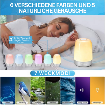 DawnAura | Wake-up Light with Natural Sounds
