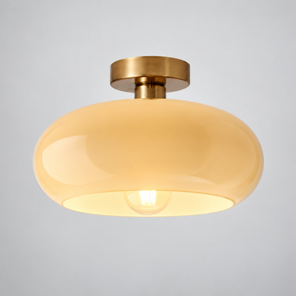 Tundris - Vintage Bowl Semi-Flush Ceiling Light