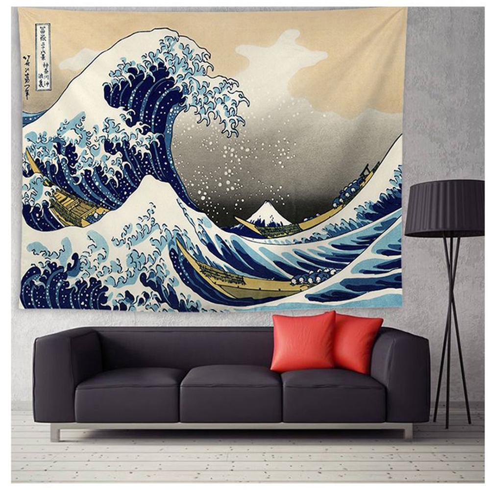 Wavara - Classic Japanese Wave Print Wall Tapestry