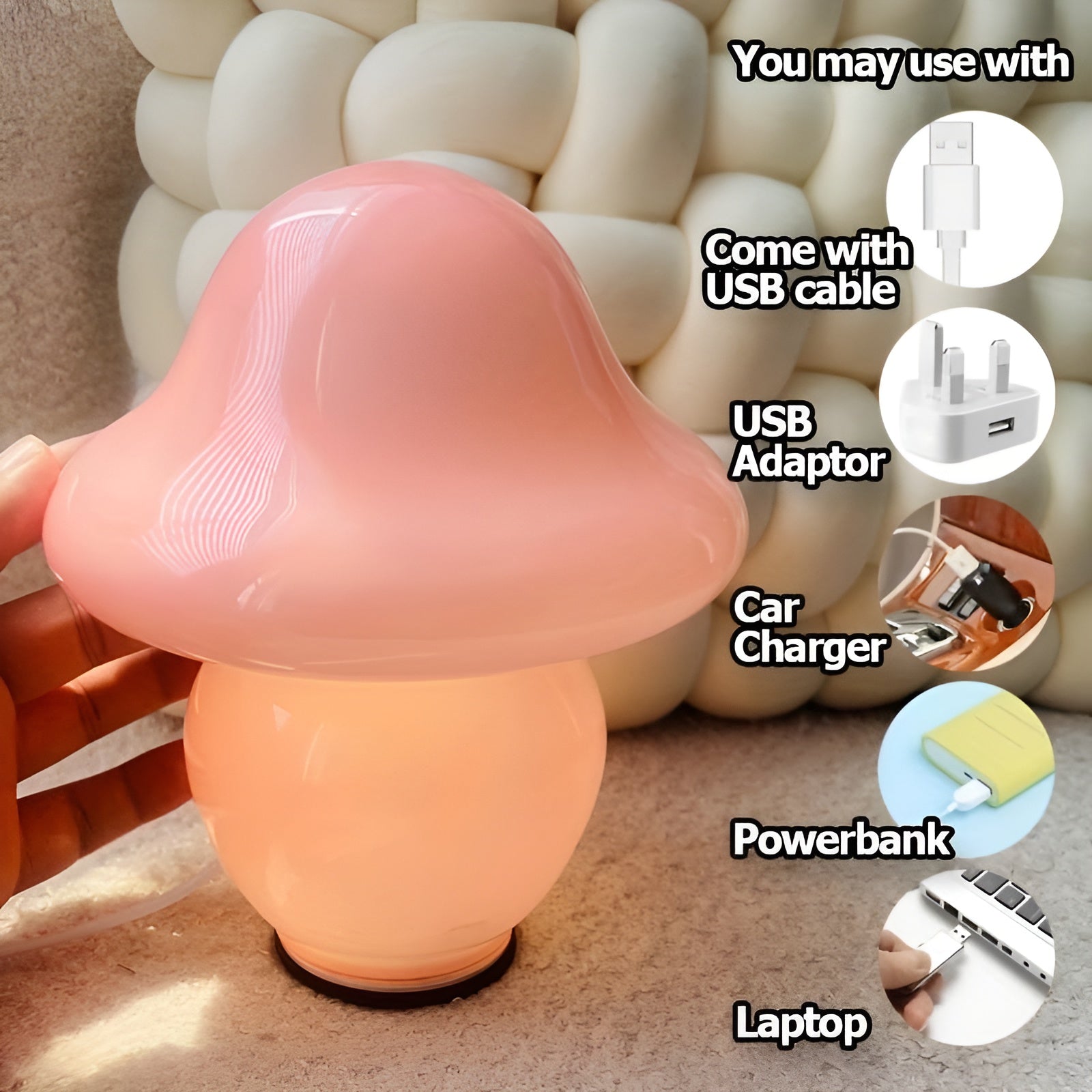 WhimsyLamp | Elegant mushroom-shaped lamp5