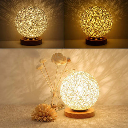 WovenLight | Natural Rattan Table Lamp2