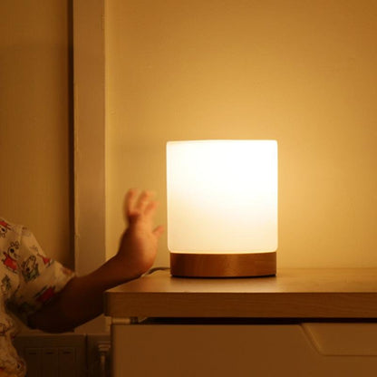 LumiShade | Minimalist Wooden Base Lamp