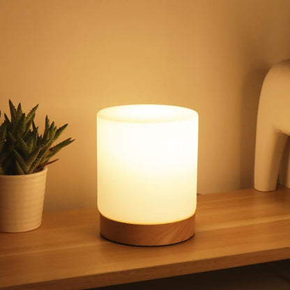 LumiShade | Minimalist Wooden Base Lamp