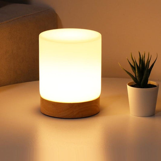 LumiShade | Minimalist Wooden Base Lamp