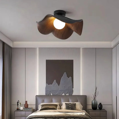 ZenBloom | Unique Ceiling Light in Natural Materials2