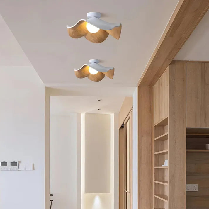 ZenBloom | Unique Ceiling Light in Natural Materials5