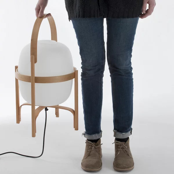 ZenOrb | Minimalist Wooden Lamp with Ambient Light4
