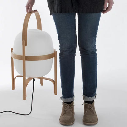 ZenOrb | Minimalist Wooden Lamp with Ambient Light4