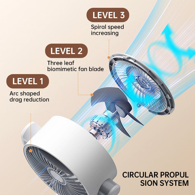 Zephyria - Adjustable Height Pedestal Fan