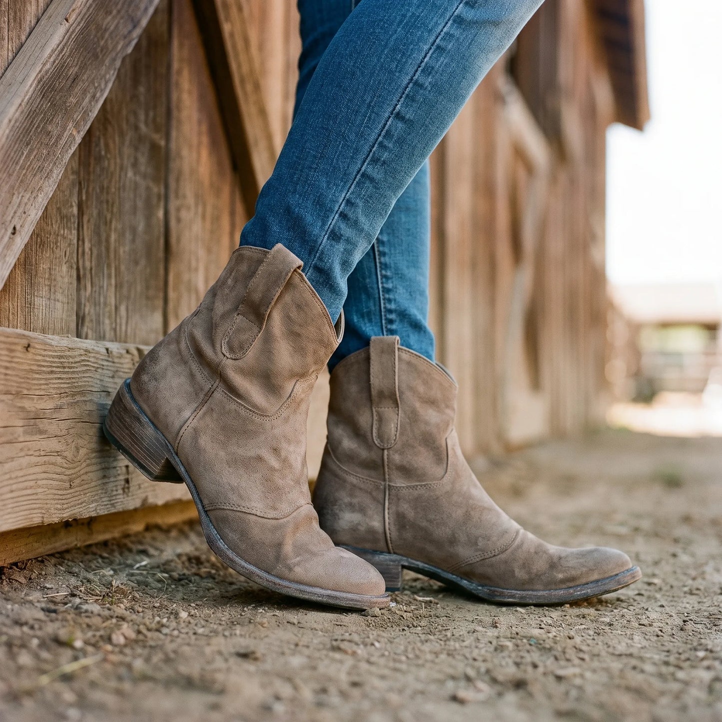 Zoey - Pointed Toe Western Ankle Boots