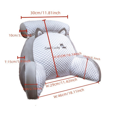 BellyHaven | Quilted Backrest Pillow with Washable Pillow Core