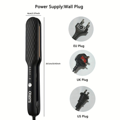 GlamForm | 3-in-1 Hair Styling Tool – Straighten, Curl & Crimp with LCD Control