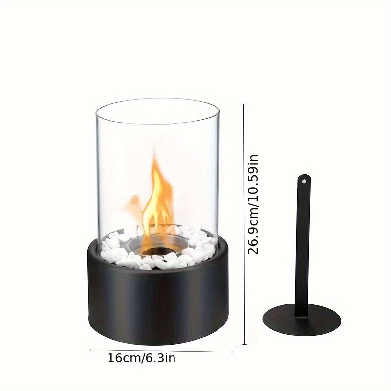 GlowRound | Round Tabletop Fireplace – Portable Ethanol Firelight