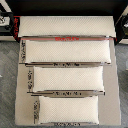 BubbleNest | Long Body Pillow – Knitted 3D Massage Ultra Soft Design