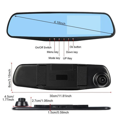 RoadScope | 140° Wide-Angle with Crystal Clear Rear View