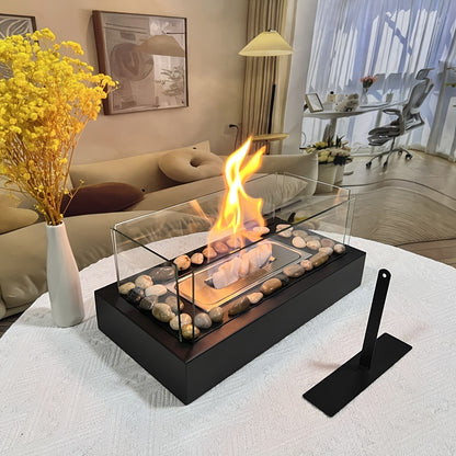 FlameView | Glass Front Fireplace – Compact Modern Tabletop Design