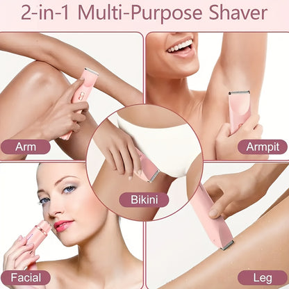 SilkTrim | Women’s Shaver – Dual-Head Precision & USB Charging