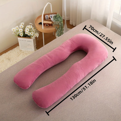 MumCloud | Washable Velvet-Covered U-Shaped Maternity Pillow