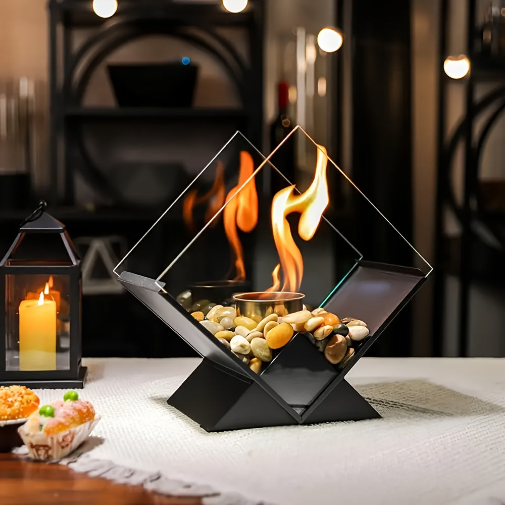 FestiveFlame Classic Fireplace | Unisex | Tabletop | Indoor & Outdoor ...