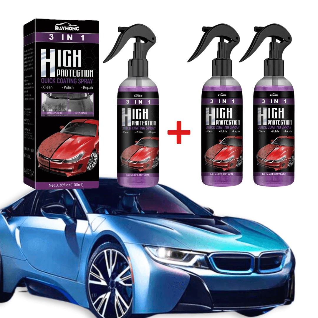 AutoGlanz | 3-in-1 Nano Ceramic Coating Spray | Buy 1 Get 2 Free