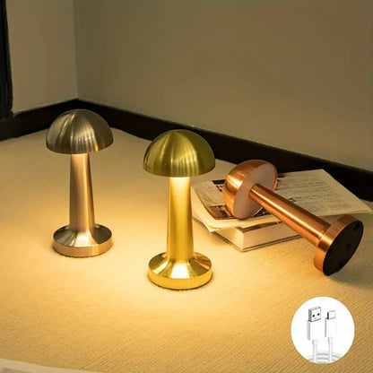 LunaGlow | Vintage & Elegant Mushroom Table Lamp