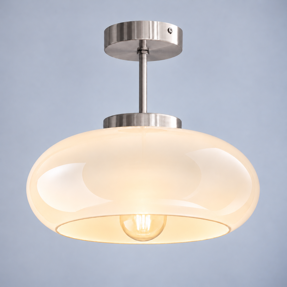 Tundris - Vintage Bowl Semi-Flush Ceiling Light