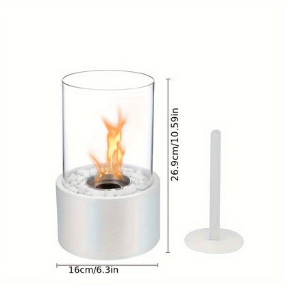GlowRound | Round Tabletop Fireplace – Portable Ethanol Firelight