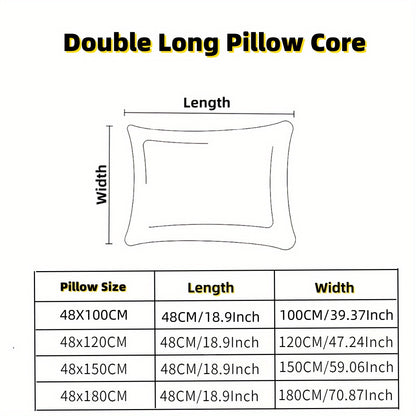 DreamSpan | Breathable Polyester Long Pillow for Everyday Use