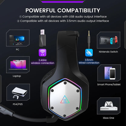 Valente | Wireless Gaming Headset – Immersive Surround Sound Experience 3