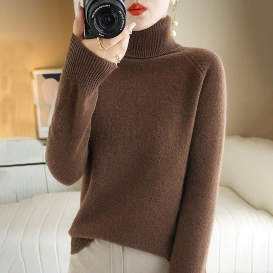 Cozy Cashmere White Jumper for Women - Stylish Ladies Knitwear Essential-1