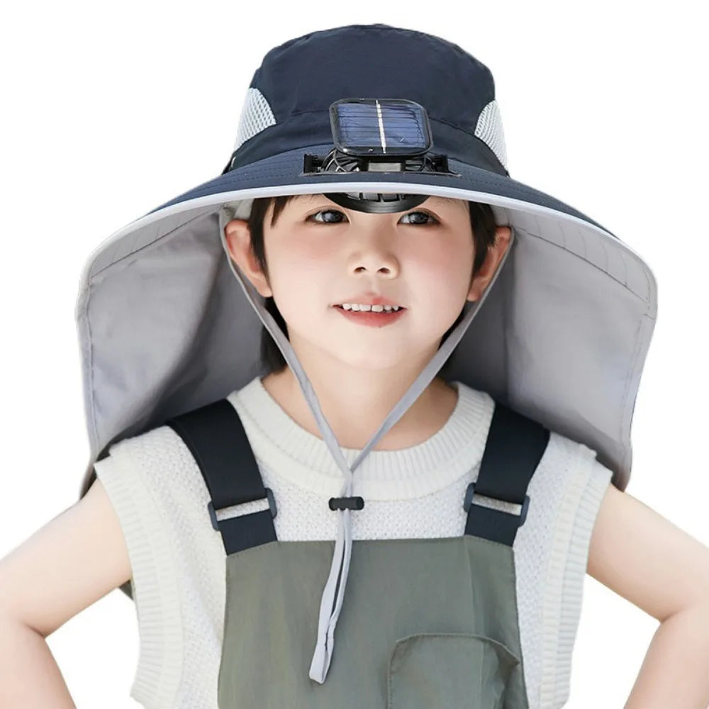SunBreeze | Adjustable Kids' Solar Fan Hat