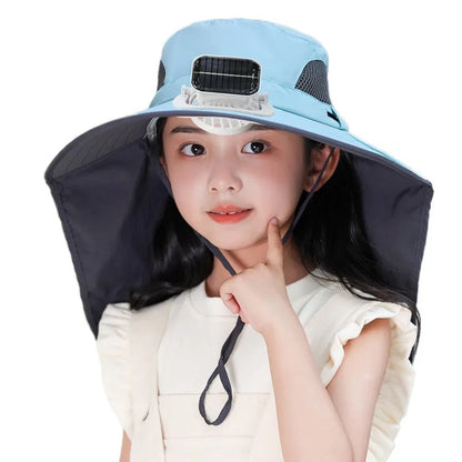 SunBreeze | Adjustable Kids' Solar Fan Hat