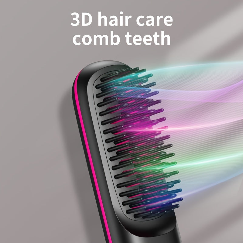 SleekMate | Portable Hair Straightening Comb – USB Rechargeable & Anti-Scald
