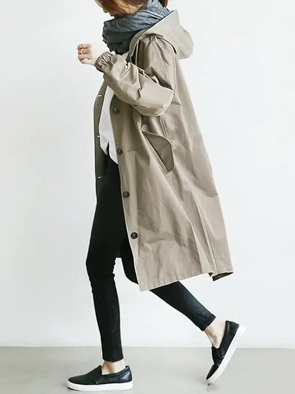 Aurelia | Sleek Waterproof Hooded Jacket | Women Fashion