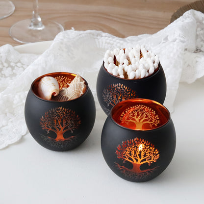 EternaTree | Candle Holders – Tree of Life Black & Gold