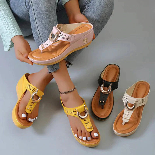 Adelaide | Slide Sandals in Leather