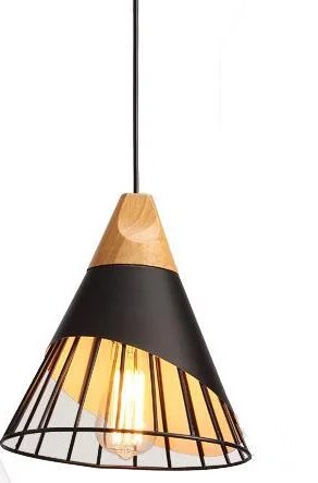 WoodLight | Modern Wood and Metal Pendant Light