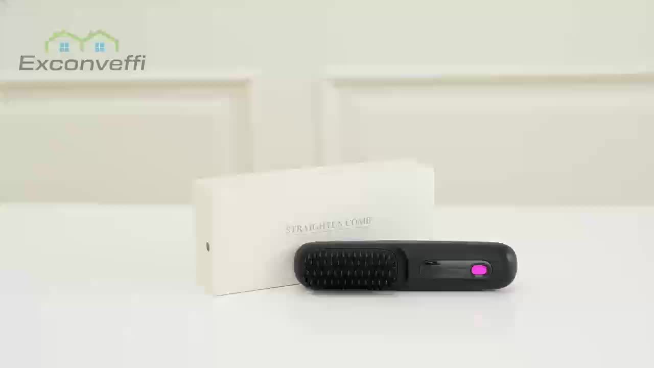 SleekMate | Portable Hair Straightening Comb – USB Rechargeable & Anti-Scald