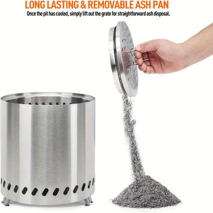 SteelFlame | Portable Fire Pit – Durable Stainless Steel Design